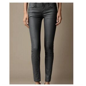 Burberry Brit Westbourne Skinny Ankle Slick Jeans, Size 31